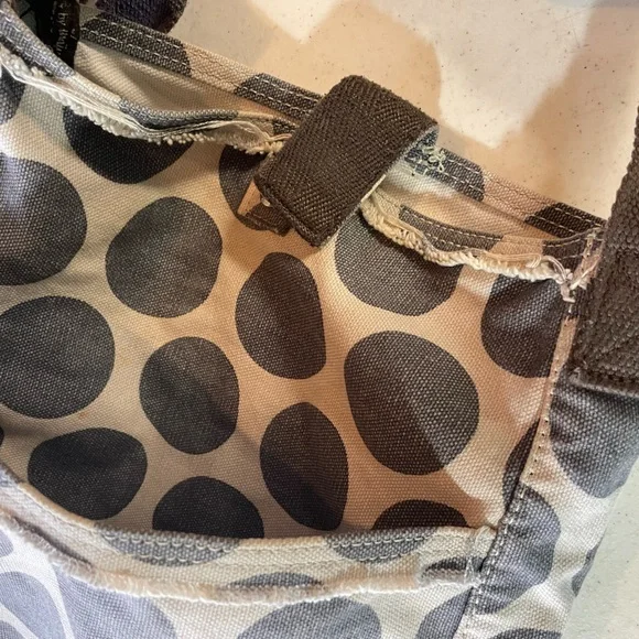 Thirty-one Retro Metro Polka Dot Canvas Crossbody Bag - Picture 4 of 5